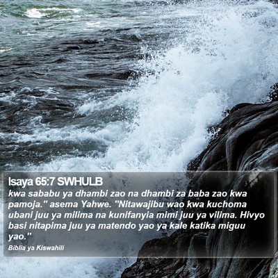 Isaya 65:7 SWHULB Bible Verse Image
