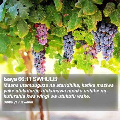 Isaya 66:11 SWHULB Bible Verse Image