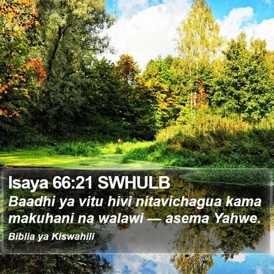 Isaya 66:21 SWHULB Bible Verse Image