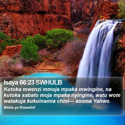 Isaya 66:23 SWHULB Bible Verse Image
