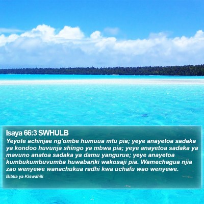 Isaya 66:3 SWHULB Bible Verse Image