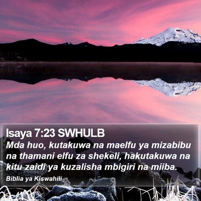 Isaya 7:23 SWHULB Bible Verse Image