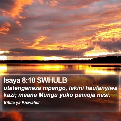 Isaya 8:10 SWHULB Bible Verse Image