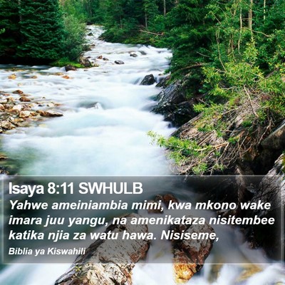Isaya 8:11 SWHULB Bible Verse Image