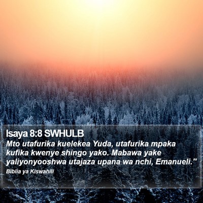 Isaya 8:8 SWHULB Bible Verse Image