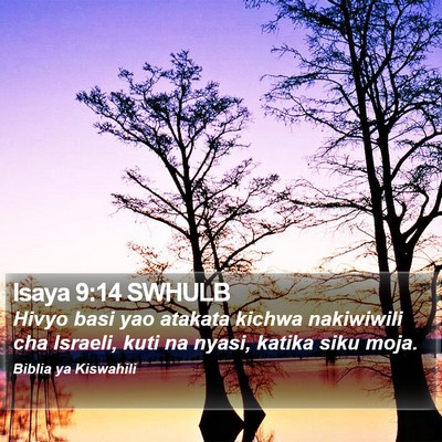 Isaya 9:14 SWHULB Bible Verse Image
