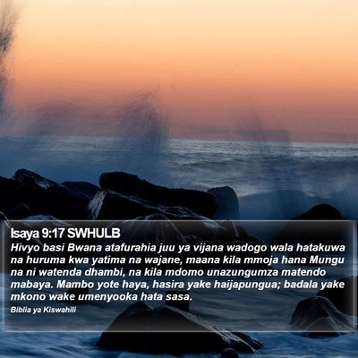 Isaya 9:17 SWHULB Bible Verse Image