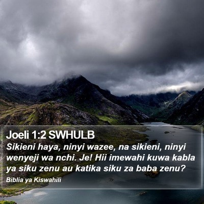 Joeli 1:2 SWHULB Bible Verse Image