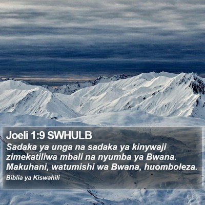 Joeli 1:9 SWHULB Bible Verse Image