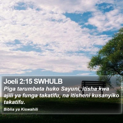 Joeli 2:15 SWHULB Bible Verse Image