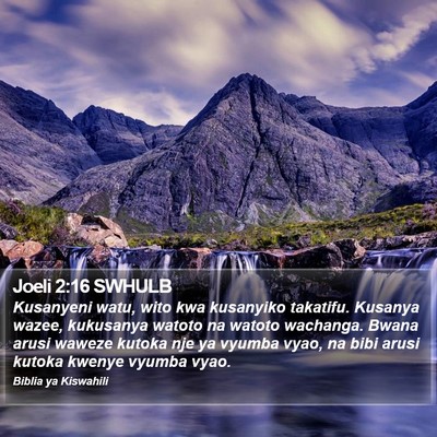 Joeli 2:16 SWHULB Bible Verse Image