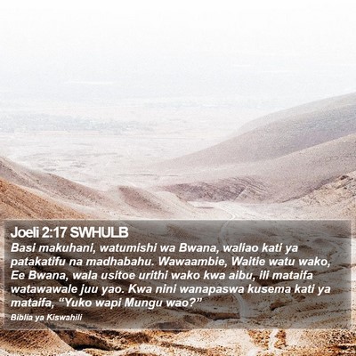 Joeli 2:17 SWHULB Bible Verse Image
