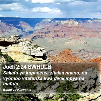 Joeli 2:24 SWHULB Bible Verse Image