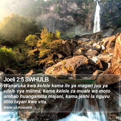 Joeli 2:5 SWHULB Bible Verse Image