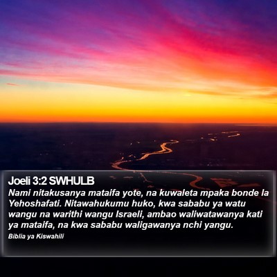 Joeli 3:2 SWHULB Bible Verse Image