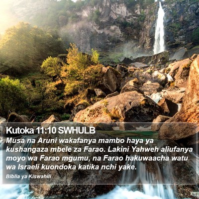Kutoka 11:10 SWHULB Bible Verse Image