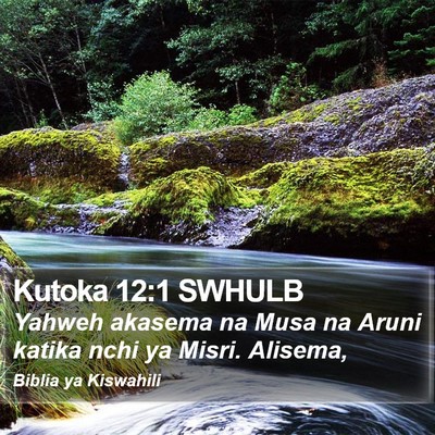 Kutoka 12:1 SWHULB Bible Verse Image