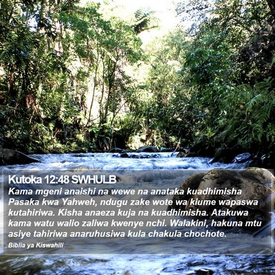 Kutoka 12:48 SWHULB Bible Verse Image
