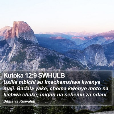 Kutoka 12:9 SWHULB Bible Verse Image