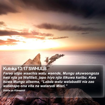 Kutoka 13:17 SWHULB Bible Verse Image