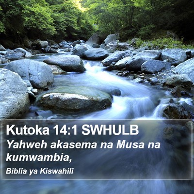 Kutoka 14:1 SWHULB Bible Verse Image