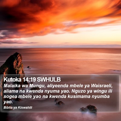 Kutoka 14:19 SWHULB Bible Verse Image