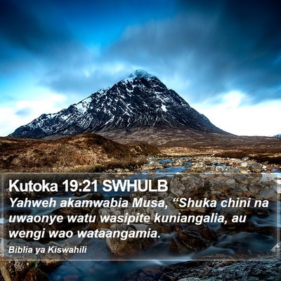 Kutoka 19:21 SWHULB Bible Verse Image