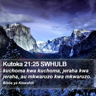 Kutoka 21:25 SWHULB Bible Verse Image