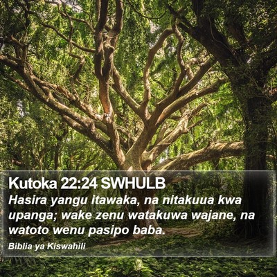 Kutoka 22:24 SWHULB Bible Verse Image
