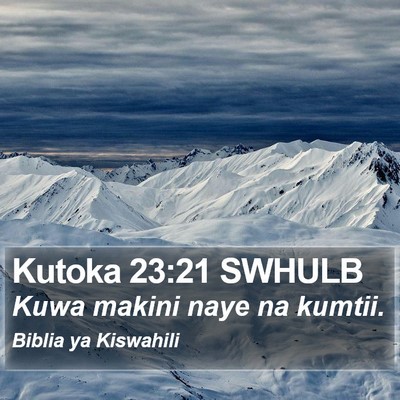 Kutoka 23:21 SWHULB Bible Verse Image