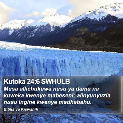 Kutoka 24:6 SWHULB Bible Verse Image