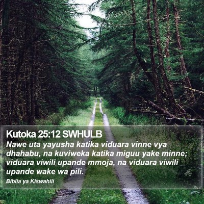 Kutoka 25:12 SWHULB Bible Verse Image