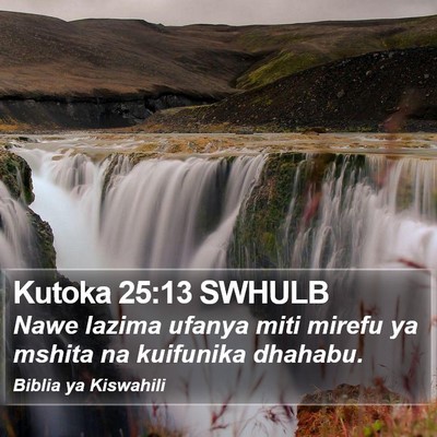 Kutoka 25:13 SWHULB Bible Verse Image