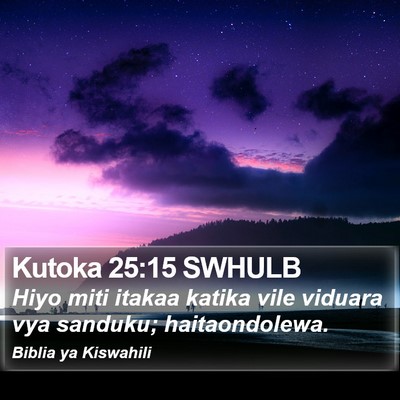 Kutoka 25:15 SWHULB Bible Verse Image