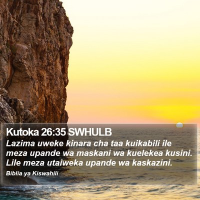 Kutoka 26:35 SWHULB Bible Verse Image
