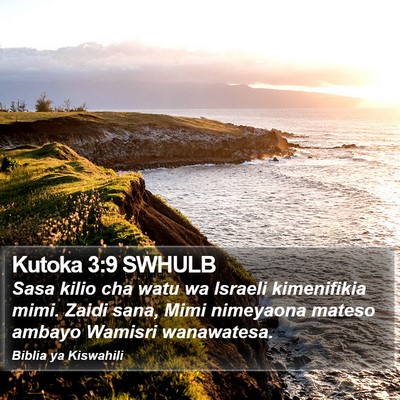 Kutoka 3:9 SWHULB Bible Verse Image