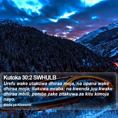 Kutoka 30:2 SWHULB Bible Verse Image