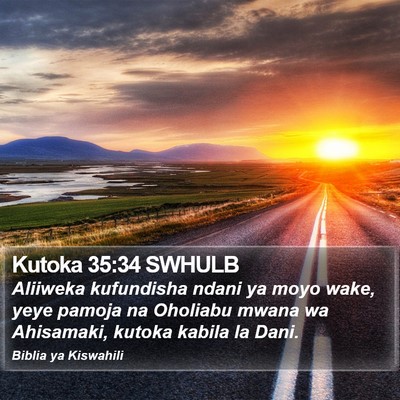 Kutoka 35:34 SWHULB Bible Verse Image