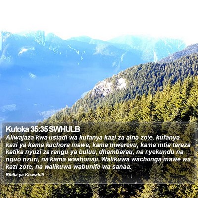 Kutoka 35:35 SWHULB Bible Verse Image