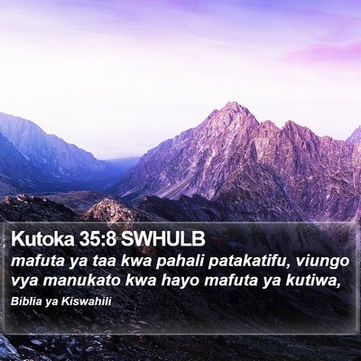 Kutoka 35:8 SWHULB Bible Verse Image