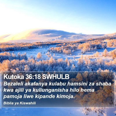 Kutoka 36:18 SWHULB Bible Verse Image
