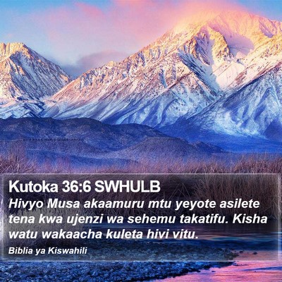 Kutoka 36:6 SWHULB Bible Verse Image