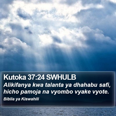 Kutoka 37:24 SWHULB Bible Verse Image