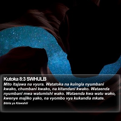 Kutoka 8:3 SWHULB Bible Verse Image