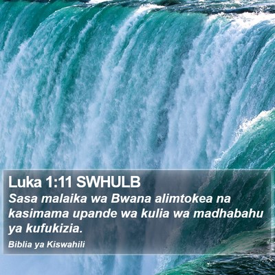 Luka 1:11 SWHULB Bible Verse Image