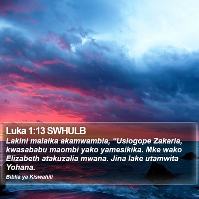Luka 1:13 SWHULB Bible Verse Image