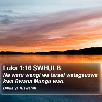 Luka 1:16 SWHULB Bible Verse Image
