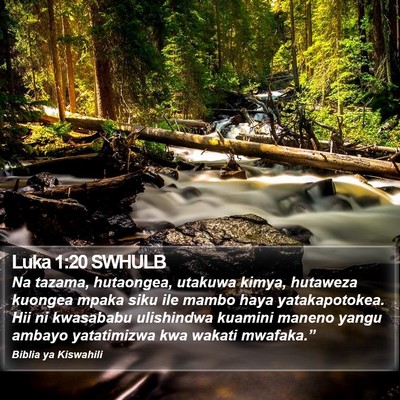 Luka 1:20 SWHULB Bible Verse Image