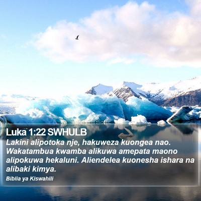 Luka 1:22 SWHULB Bible Verse Image