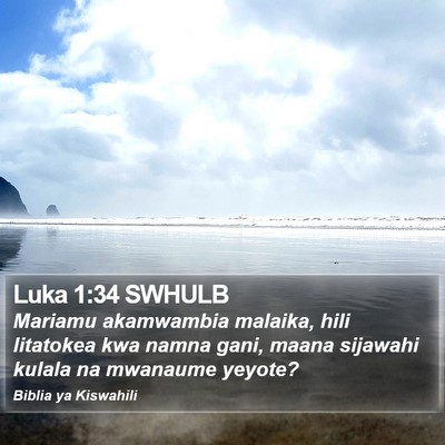 Luka 1:34 SWHULB Bible Verse Image